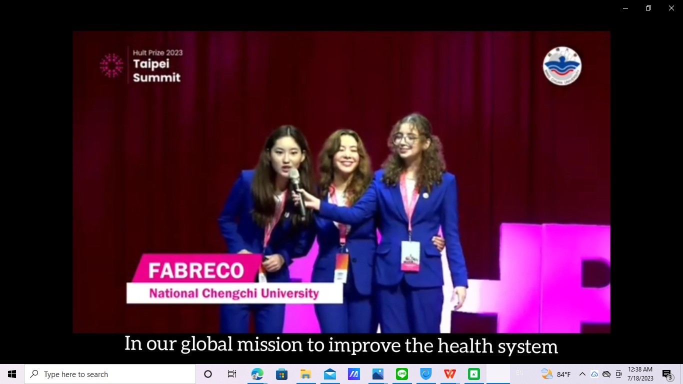 NCCU FABRECO: Top 6 Finalists in Hult Prize 2023 Taipei Summit